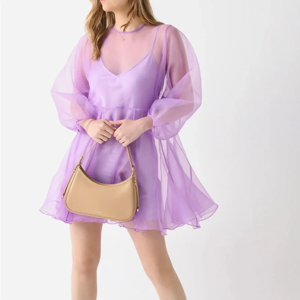 BNWT RHODE Hazel Dress in Lilac Organza and Satin - Picture 1 of 10